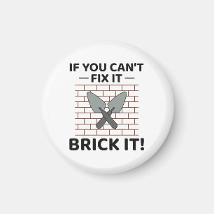 Imán Brick It Up: Hilarous Bricklayer para los amantes 