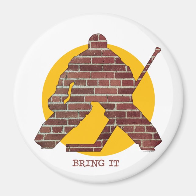 Imán Brick Wall Goalie (Frente)