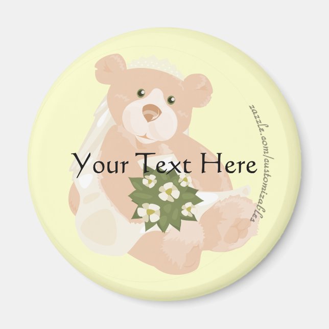 Imán Bridal Bear Magnet (Frente)