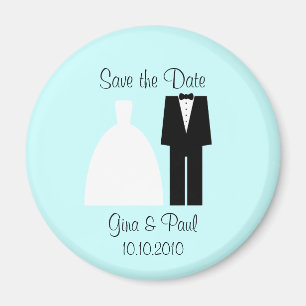 Imán Bride Groom Save the Date