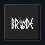 Imán Bride Groom Skeleton Boda gótico Engagement Hal<br><div class="desc">Bride Groom Skeleton Boda gótico Compromiso Halloween</div>