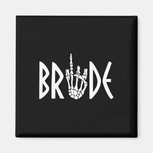 Imán Bride Groom Skeleton Boda gótico Engagement Hal