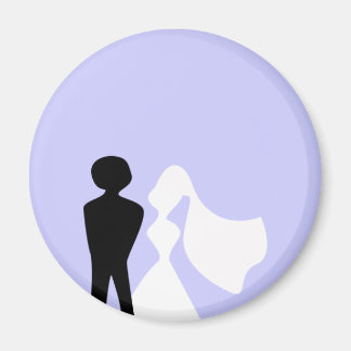 Imán Bride y Groom Silhouette Magnet