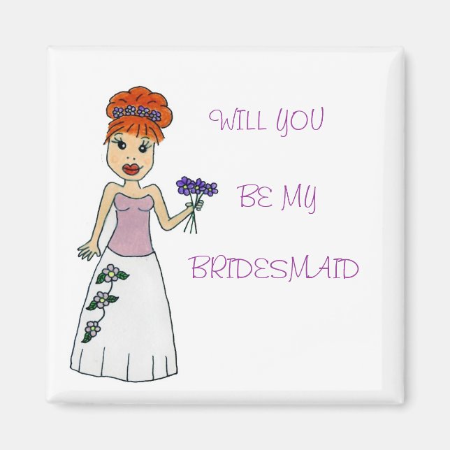 Imán Bridesmaid Magnet (Frente)