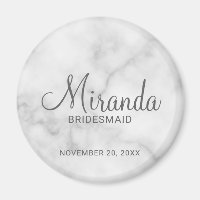 Bridesmaid personalizada de escritura moderna
