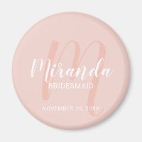 Bridesmaid personalizada de escritura moderna