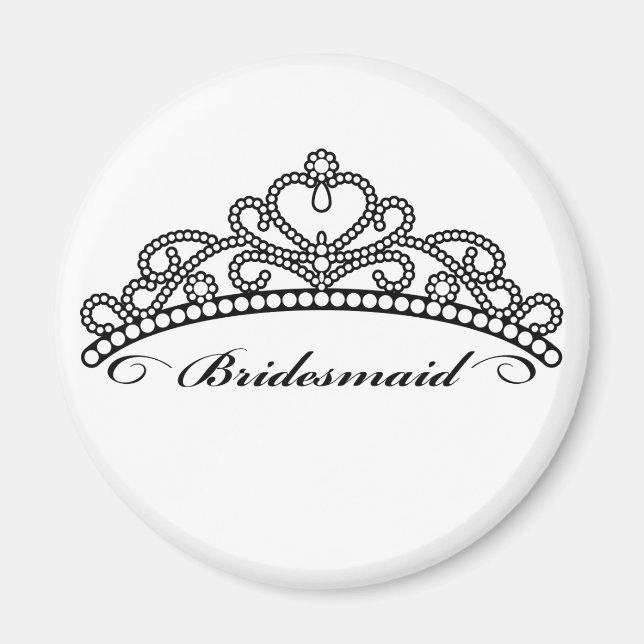 Imán Bridesmaid Tiara Magnet (Frente)