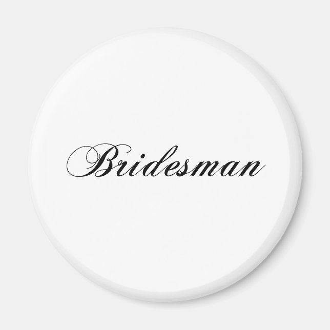 Imán Bridesman (Frente)