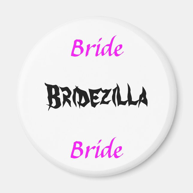 Imán Bridezilla Bride (Frente)
