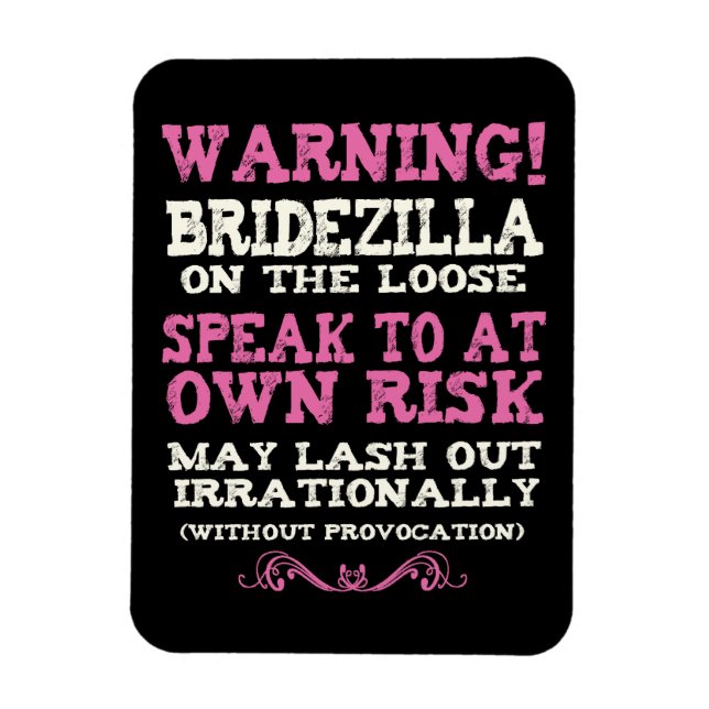 Imán Bridezilla En La Perdida (Vertical)