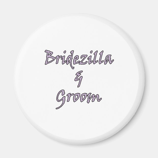 Imán Bridezilla & Groom (Frente)