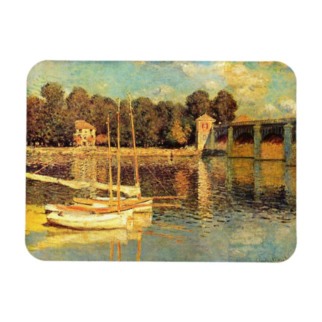 Imán Bridge at Argenteuil Claude Monet   (Horizontal)