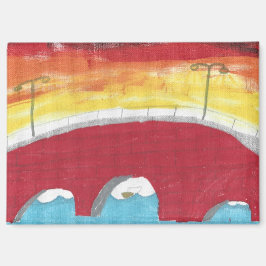 Imán Bridge at Night Magnet