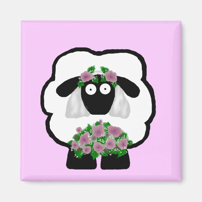 Imán Brie Sheep Magnet (Frente)