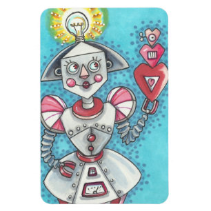 Imán Bright Idea CHICA ROBOT HEARTS MAGNET *Big