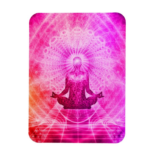 Imán Bright Spirit Yoga Lotus Pose (Vertical)