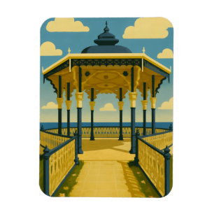 Imán Brighton Bandstand - Arte de arquitectura costera