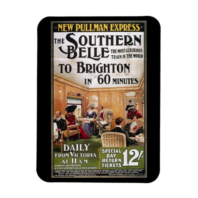 Imán Brighton, Inglaterra, Excursión en Tren (Vertical)
