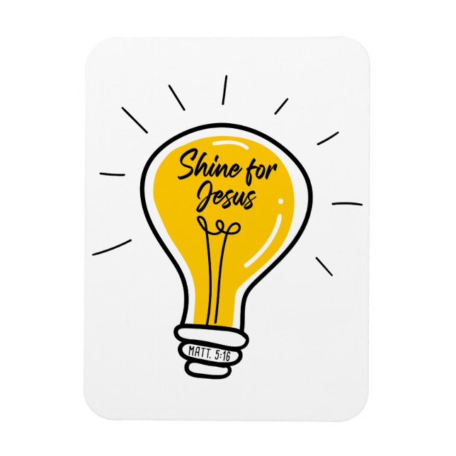Imán Brilla por JESUS - Mateo 5:16 Escuela Dominical (Vertical)