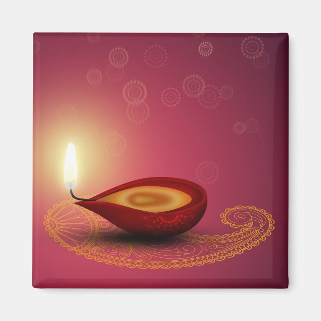 Imán Brillante Diwali - Magnet (Frente)