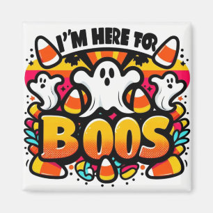Imán Brillante Halloween: Fantasma y dulce en un diseño