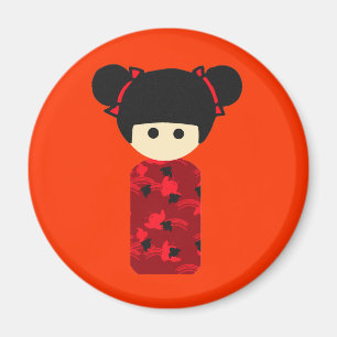 Imán Brillante Kokeshi Magnet