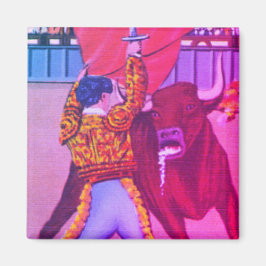 Imán Brillante Matador entretiene a multitud con toro