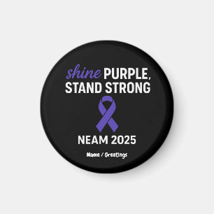 Imán Brillante Púrpura Sólida Epilepsia de NEAM 2025