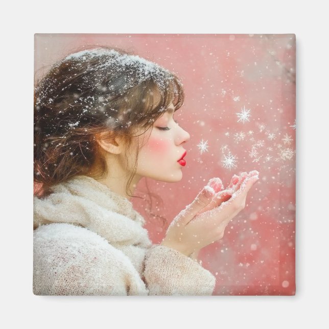 Imán Brillantes de nieve (Frente)