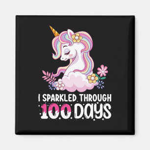 Imán Brillé a través de 100 días de Unicornio de Escuel
