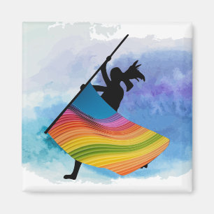 Imán Brillo de la bandera de protección de color