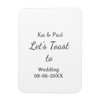 Brindemos por la boda nombre fecha simple pareja
