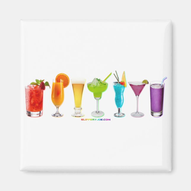 Imán Brindis de SlipperyJoe's bebe alcohol cóctel orgul (Frente)