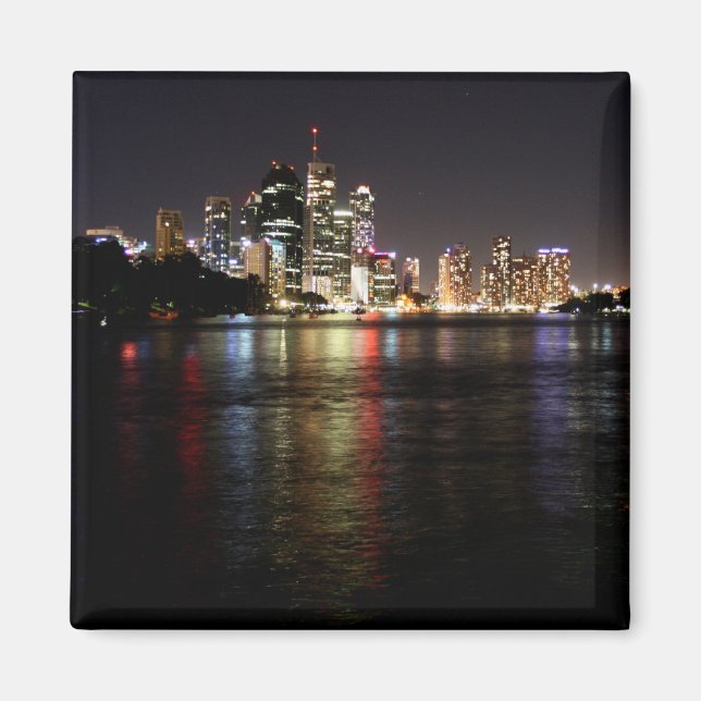 Imán Brisbane de noche (Frente)