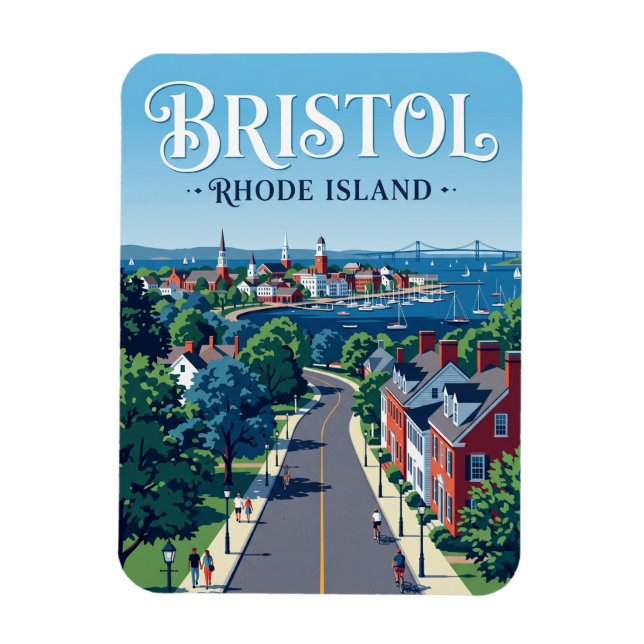 Imán Bristol Rhode Island (Vertical)