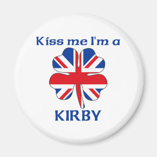 Imán Británica personalizada me besa a mí, soy Kirby