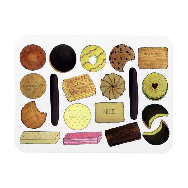 Imán Británico de Biscuits de Pan de Coro de Dietas de  (Horizontal)