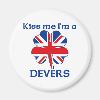 Imán Británico personalizado me besa, soy devers