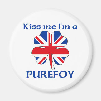Imán Británico personalizado me besa, soy purefoy