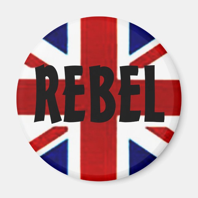 Imán Británico/Union Jack REBEL Magnet (Frente)