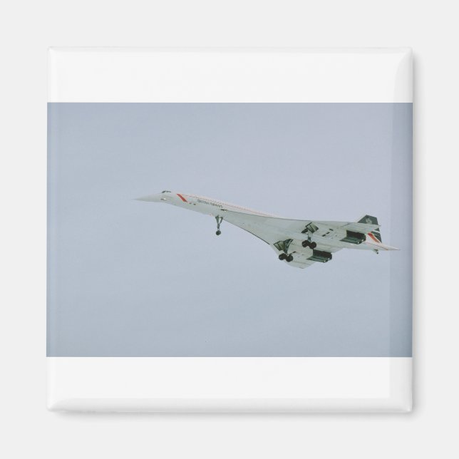 Imán British Airways Concorde sobre la ascendencia fina (Frente)