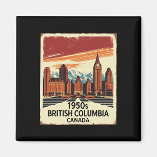 Imán British Columbia Canada 1950s Viajes de cosecha To