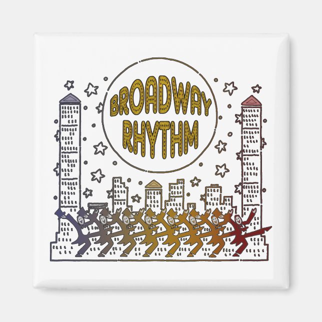 Imán Broadway Rhythm Magnet (Frente)
