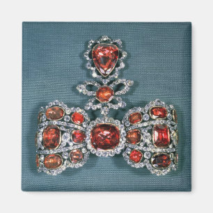 Imán Broche del arco fijada con brillante