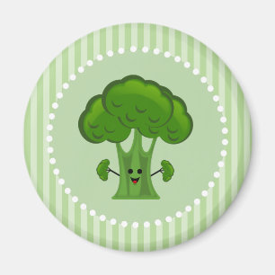 Imán Brócoli Verde Feliz
