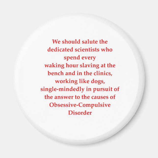 Imán broma obsesiva (Frente)