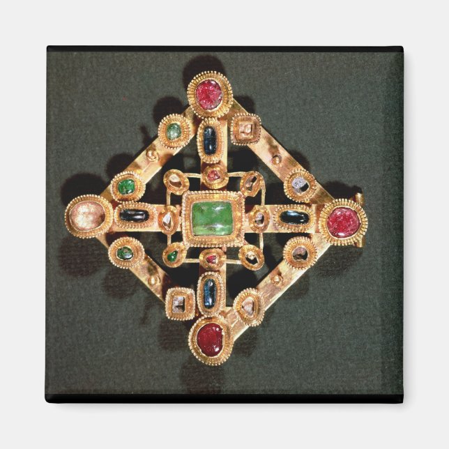 Imán Brooch en forma de cruz griega (Frente)