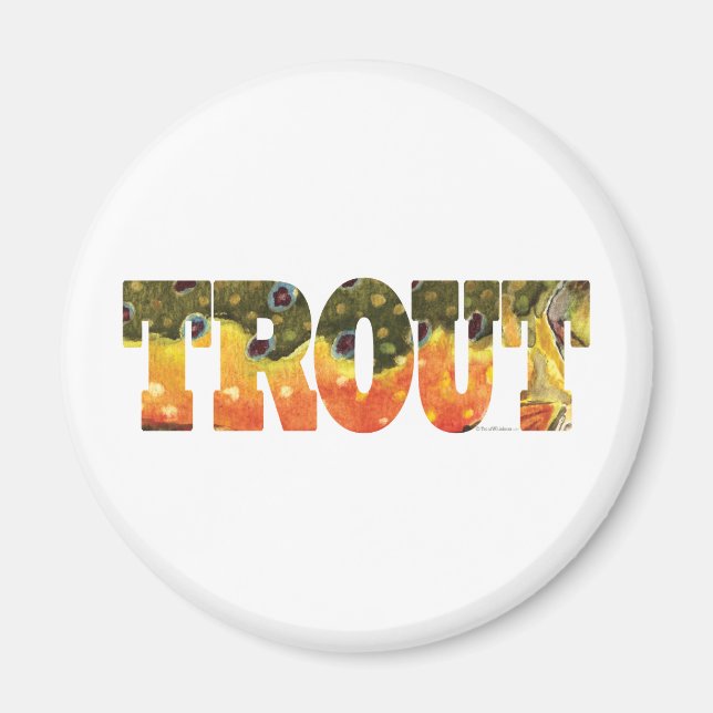 Imán Brook Trout Art (Frente)