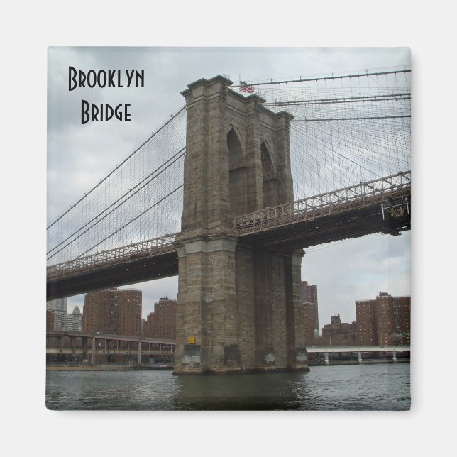 Imán Brooklyn Bridge Photo Magnet New York (Frente)