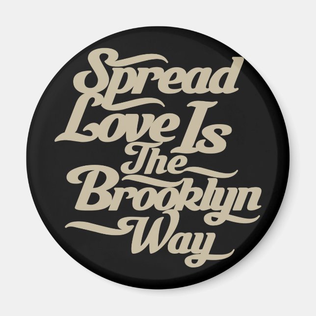 Imán Brooklyn Love Tan (Frente)